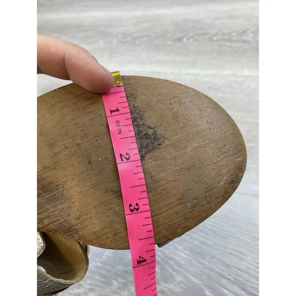 Latigo Rush Women's Sandal Silver Leather 6.5 Double Strap Buckle Boho Comfort - Picture 10 of 10